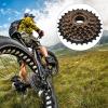 NDNCZDHC Bike Freewheel Set Stainless Steel Mountain Bike Cassette 7 Speed Bike Sprocket Bike Flywheel for Outdoor 4.5x4.5in view 2