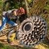 NDNCZDHC Bike Freewheel Set Stainless Steel Mountain Bike Cassette 7 Speed Bike Sprocket Bike Flywheel for Outdoor 4.5x4.5in view 3