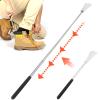 LOVULIFE Shoe Horn 64cm Silver Adjustable Handle Shoe Horn Professional Stainless Steel Metal Shoehorn for Elderly People or People with Limited Mobility Shoehorn Tool view 4