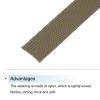 MECCANIXITY Nylon Webbing Strap Flat 3/8 Inch 50 Yards Dark Khaki for Outdoor DIY Gear Repair, Backpack, Luggage-Rack, Crafts view 3