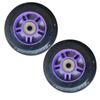 GXBHSP 6 set Inline Speed Skate Wheels nline Skate Replacement Wheels100mm Inline Skate Wheels 85A 4inch 100mm wheels with Bearings for Outdoor Indoor 2/6/8 Pack (Purple,2) view 1