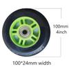 GXBHSP 6 set Inline Speed Skate Wheels nline Skate Replacement Wheels100mm Inline Skate Wheels 85A 4inch 100mm wheels with Bearings for Outdoor Indoor 2/6/8 Pack (Purple,2) view 2