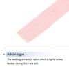 MECCANIXITY Nylon Webbing Strap Flat 3/8 Inch 50 Yards Light Pink for Outdoor DIY Gear Repair, Backpack, Luggage-Rack, Crafts view 3