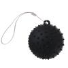 GAOSHA Grip Ball with Cord Hand Grip Strength Trainer Massage Relief Finger Hand Grip Massage Squeeze Hand Stress, Diameter: approx.70mm, Black view 1
