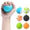 GAOSHA Grip Ball with Cord Hand Grip Strength Trainer Massage Relief Finger Hand Grip Massage Squeeze Hand Stress, Diameter: approx.70mm, Black view 2