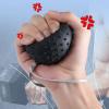 GAOSHA Grip Ball with Cord Hand Grip Strength Trainer Massage Relief Finger Hand Grip Massage Squeeze Hand Stress, Diameter: approx.70mm, Black view 4