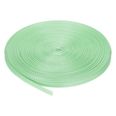 MECCANIXITY Nylon Webbing Strap Flat 3/8 Inch 50 Yards Lake Green for Outdoor DIY Gear Repair, Backpack, Luggage-Rack, Crafts