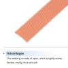 MECCANIXITY Nylon Webbing Strap Flat 3/8 Inch 50 Yards Deep Orange for Outdoor DIY Gear Repair, Backpack, Luggage-Rack, Crafts view 3