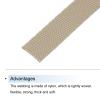 MECCANIXITY Nylon Webbing Strap Flat 3/8 Inch 50 Yards Light Beige for Outdoor DIY Gear Repair, Backpack, Luggage-Rack, Crafts view 3