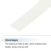MECCANIXITY Nylon Webbing Strap Flat 3/8 Inch 50 Yards Bleach for Outdoor DIY Gear Repair, Backpack, Luggage-Rack, Crafts view 3