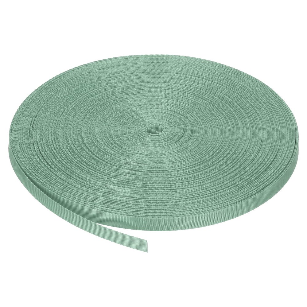MECCANIXITY Nylon Webbing Strap Flat 3/8 Inch 50 Yards Avocado Green for Outdoor DIY Gear Repair, Backpack, Luggage-Rack, Crafts