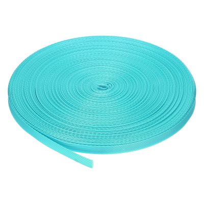MECCANIXITY Nylon Webbing Strap Flat 3/8 Inch 50 Yards Ice Blue for Outdoor DIY Gear Repair, Backpack, Luggage-Rack, Crafts