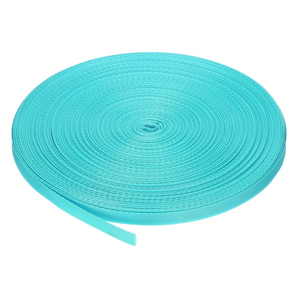 MECCANIXITY Nylon Webbing Strap Flat 3/8 Inch 50 Yards Ice Blue for Outdoor DIY Gear Repair, Backpack, Luggage-Rack, Crafts