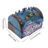 caralin Mimic Chest RPG Dices Box for Polyhedral Dices Roleplaying Tabletop Gaming Monsters Organizer Home Decorations Gift Resin view 3