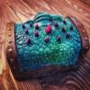 caralin Mimic Chest RPG Dices Box for Polyhedral Dices Roleplaying Tabletop Gaming Monsters Organizer Home Decorations Gift Resin view 4