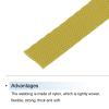 MECCANIXITY Nylon Webbing Strap Flat 3/8 Inch 50 Yards Gold for Outdoor DIY Gear Repair, Backpack, Luggage-Rack, Crafts view 3