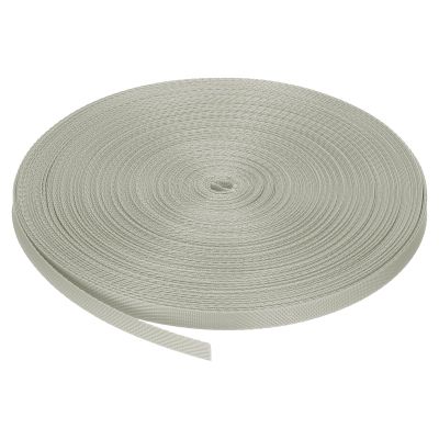 MECCANIXITY Nylon Webbing Strap Flat 3/8 Inch 50 Yards Beige for Outdoor DIY Gear Repair, Backpack, Luggage-Rack, Crafts