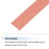 MECCANIXITY Nylon Webbing Strap Flat 3/8 Inch 50 Yards Begonia Pink for Outdoor DIY Gear Repair, Backpack, Luggage-Rack, Crafts view 3