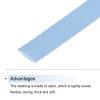 MECCANIXITY Nylon Webbing Strap Flat 3/8 Inch 50 Yards Pale Blue for Outdoor DIY Gear Repair, Backpack, Luggage-Rack, Crafts view 3