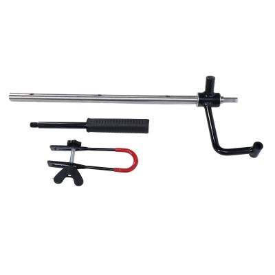 KJAOYU Ice Drill Extension Rod,Electric Ice Drill Extension Rod,Heavy Duty 20-Inch Ice Drill Extension Rod with Handle - Alloy Steel, Compatible with Electric Drills for Enhanced Ice
