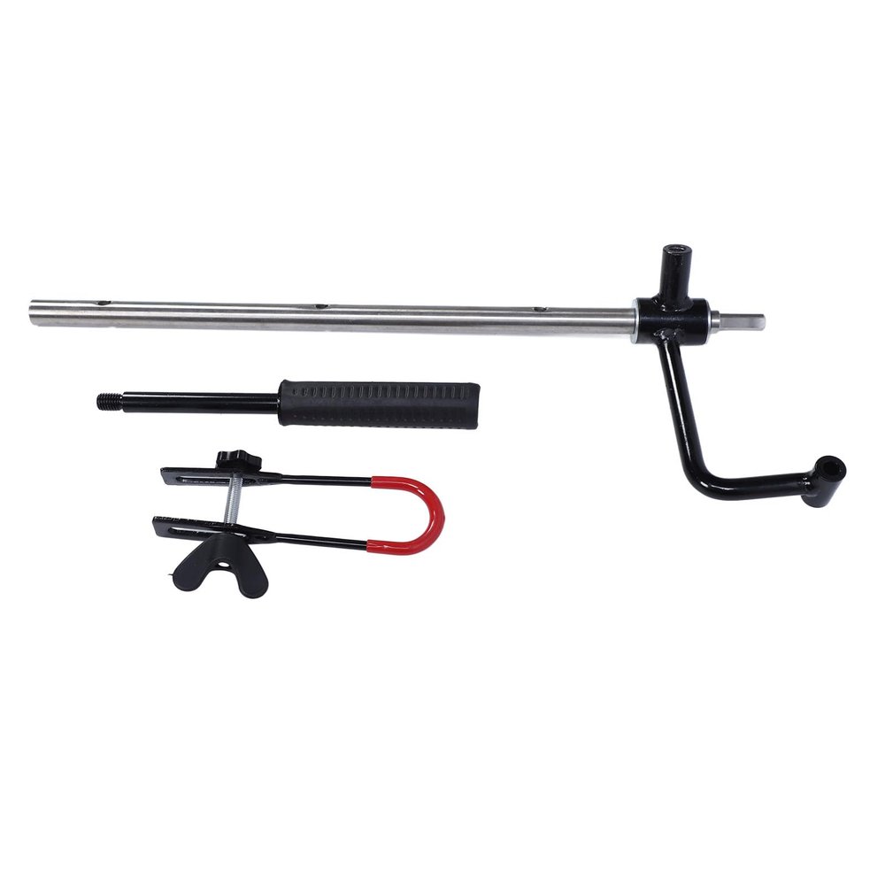 KJAOYU Ice Drill Extension Rod,Electric Ice Drill Extension Rod,Heavy Duty 20-Inch Ice Drill Extension Rod with Handle - Alloy Steel, Compatible with Electric Drills for Enhanced Ice