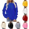 maisdgop Sweatshirt for Women Casual Long Sleeve Workout Shirts Trendy Crewneck Pullover Oversized Summer Fall Sweatshirts view 4