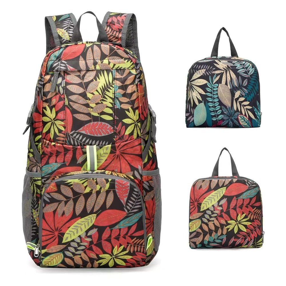 CHAOHUO Lightweight Packable Backpack Durable Travel Daypack Camping Beach Sports Daypack Bag Small Hiking Outdoor Foldable Backpack (Red)