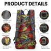 CHAOHUO Lightweight Packable Backpack Durable Travel Daypack Camping Beach Sports Daypack Bag Small Hiking Outdoor Foldable Backpack (Red) view 3