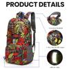 CHAOHUO Lightweight Packable Backpack Durable Travel Daypack Camping Beach Sports Daypack Bag Small Hiking Outdoor Foldable Backpack (Red) view 4