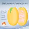 Hand Warmers Rechargeable, 2 Pack, 6000mAh Magnetic Electric Handwarmers, 20Hrs Long Heating USB Pocket Heater, Gifts for Christmas Women Men, Fishing, Golf, Hunting, Camping, Travel view 2