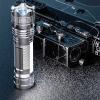 2 Pcs LED Flashlight with 3 Lighting Modes High Powered 300 Lumens Bright Flashlight Long Range Light Zoomable Water-Proof Flash Lights USB Recharge Flash Light for Outdoor, Camping, Hiking view 2