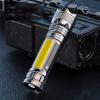 2 Pcs LED Flashlight with 3 Lighting Modes High Powered 300 Lumens Bright Flashlight Long Range Light Zoomable Water-Proof Flash Lights USB Recharge Flash Light for Outdoor, Camping, Hiking view 3