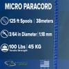 Paracord Planet Micro Paracord  Thin Braided Cord for Crafting, Fishing, and DIY Projects in 125 ft Spools  Woodland Camo view 3