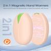 Hand Warmers Rechargeable, 2 Pack, 6000mAh Magnetic Electric Handwarmers, 20Hrs Long Heating USB Pocket Heater, Gifts for Christmas Women Men, Fishing, Golf, Hunting, Camping, Travel view 2