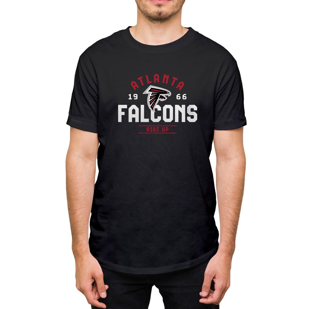 Hybrid Sports NFL - Atlanta Falcons - Team Motto - Men's and Women's Short Sleeve T-Shirt - Size X-Large - Atlanta Falcons - Black