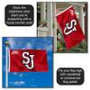 St. John's Red Storm Big East Large Grommet Banner Flag view 3