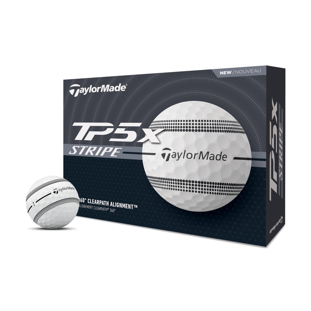 TaylorMade Golf 2024 TP5X Stripe ONE Dozen Golf Balls