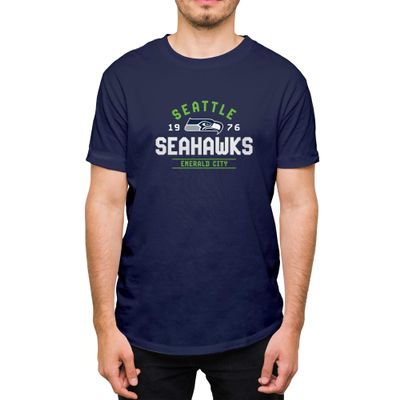 Hybrid Sports NFL - Seattle Seahawks - Team Motto - Men's and Women's Short Sleeve T-Shirt - Size X-Large - Seattle Seahawks - Navy