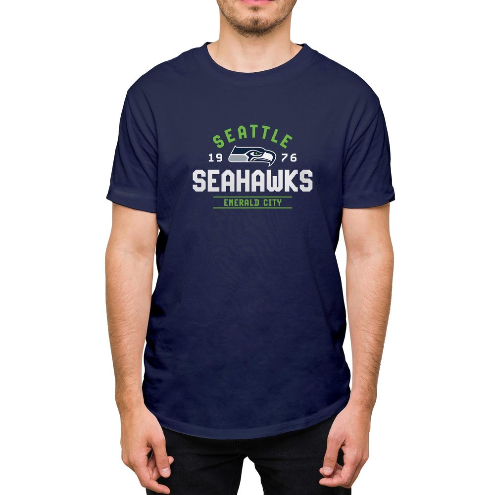 Hybrid Sports NFL - Seattle Seahawks - Team Motto - Men's and Women's Short Sleeve T-Shirt - Size X-Large - Seattle Seahawks - Navy