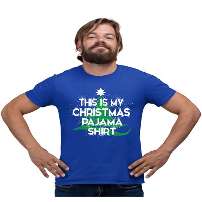 3X-Large Royal Mens This is My Christmas Pajama Shirt T-Shirt