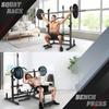 Royal Fitness Power Rack with LAT Pulldown Pulley System Adjustable Multi-Functional Squat Rack, Power Cage with J-Hooks Home Gym view 4