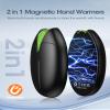 Hand Warmers Rechargeable, 2 Pack, 6000mAh Magnetic Electric Handwarmers, 20Hrs Long Heating USB Pocket Heater, Gifts for Christmas Men Women, Fishing, Golf, Hunting, Camping, Travel view 2