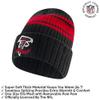 Ultra Game NFL Official Youth Super Soft Team Stripe Winter Beanie Knit Hat with Extra Warm Touch Screen Gloves, Atlanta Falcons, Team Color, 1SIZE view 2