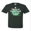Go All Out Small Forest Green Mens This is My Christmas Pajama Shirt T-Shirt view 3