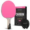 PRO-SPIN Ping Pong Paddles  ITTF Approved Professional Table Tennis Rackets with Carbon Fiber for Superior Control | 7-Ply Blade, Premium Rubber, 2.0mm Sponge, Pink 1-Pack view 1