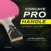PRO-SPIN Ping Pong Paddles  ITTF Approved Professional Table Tennis Rackets with Carbon Fiber for Superior Control | 7-Ply Blade, Premium Rubber, 2.0mm Sponge, Pink 1-Pack view 4
