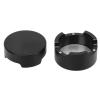 Acouto Taom Chalk Netic Billiard Chalk Case Round Aluminum Alloy Box Holder Black for Pool Sports Accessories - Convenient Accessory view 1