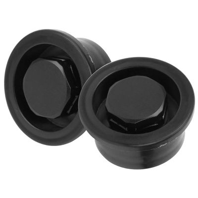 Acouto Paddleboard Vent Rd Vent Plug 2Pcs PVC Surfboard Paddle Board Vent Hole Automatic Breathing Accessory for Surf Boards - PVC Vent Hole Surfboard Accessory (Black)