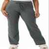 32 Degrees Wide Leg Pants Woman - Ribbed Semi-Flare Pant - Yoga Pants for Women (Green, S), Small view 1