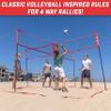 GoSports Slam X 4 Square Volleyball Game Set - Ultimate Backyard & Beach Game for All Skill Levels - 14 x 14 ft view 2
